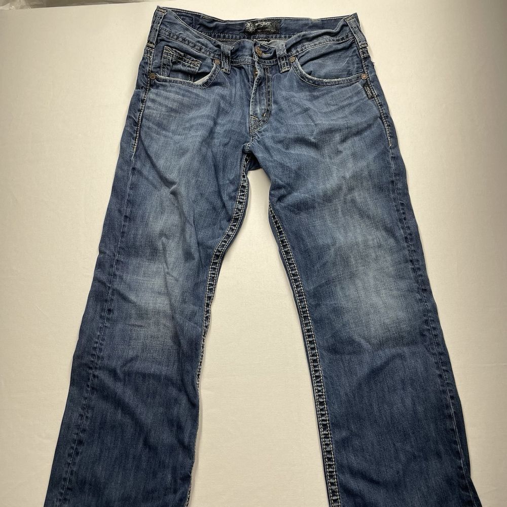 Silver Jeans Men's Gordie Jeans 34x30 (34x29) Medium Wash
